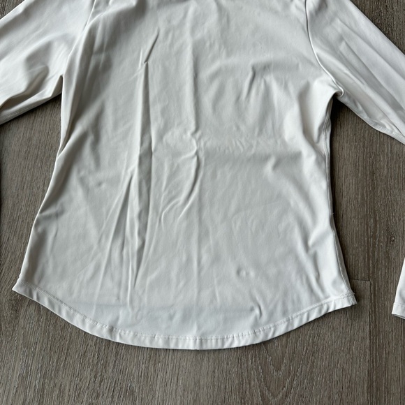 Elegant Cream Long Sleeve Women's Top - Picture 3 of 3